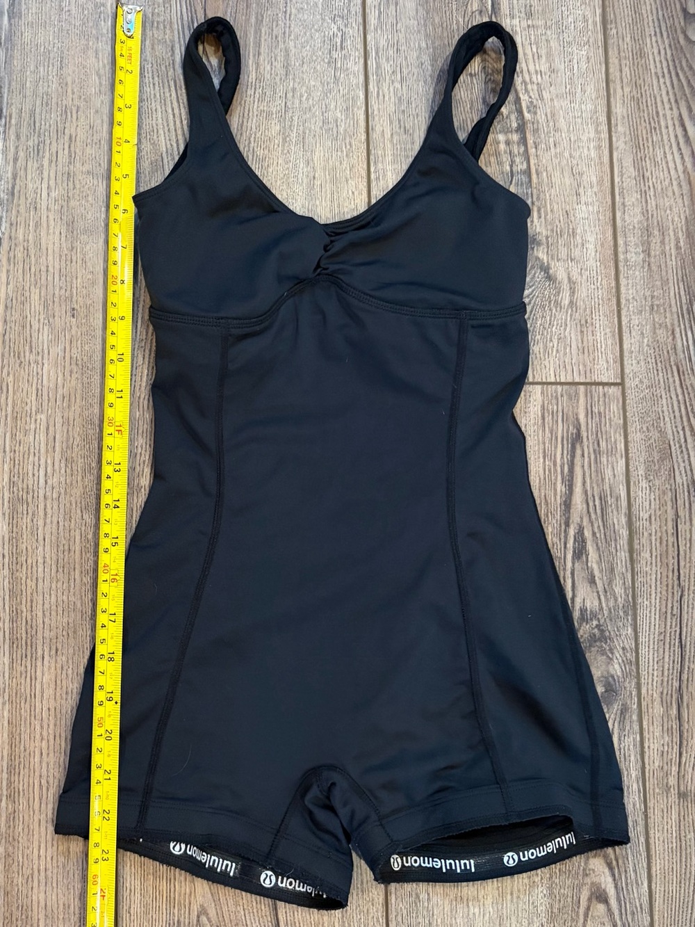 lululemon Upstage Dance Bodysuit Black One Piece Unitard Romper - Picture 8 of 8
